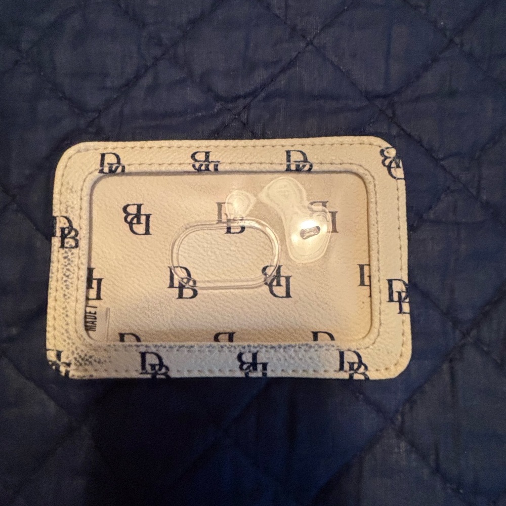 Dooney & Bourke White and Blue ID Holder.